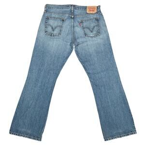 Y2K Levi’s 527 Low Boot Cut Jeans Light Wash Distressed Denim W34 L30 Men's